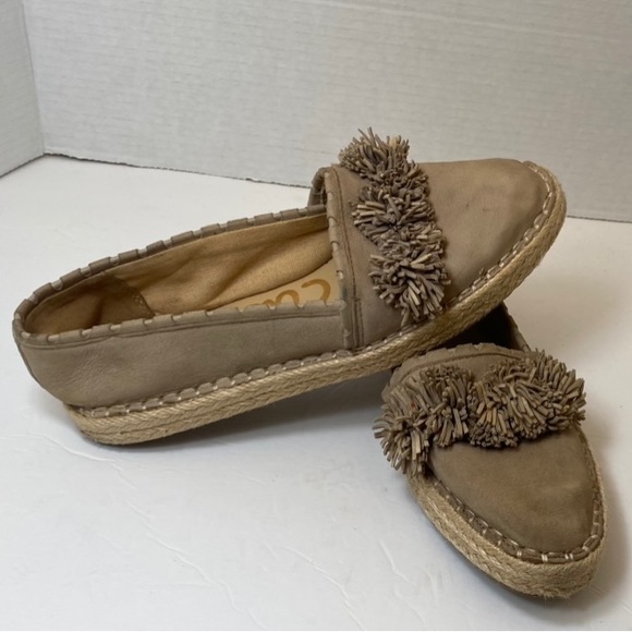 Sam Edelman Pre-Owned Women’s Taupe-Beige Issa Espadrille Ivory Size 8 - Picture 7 of 12